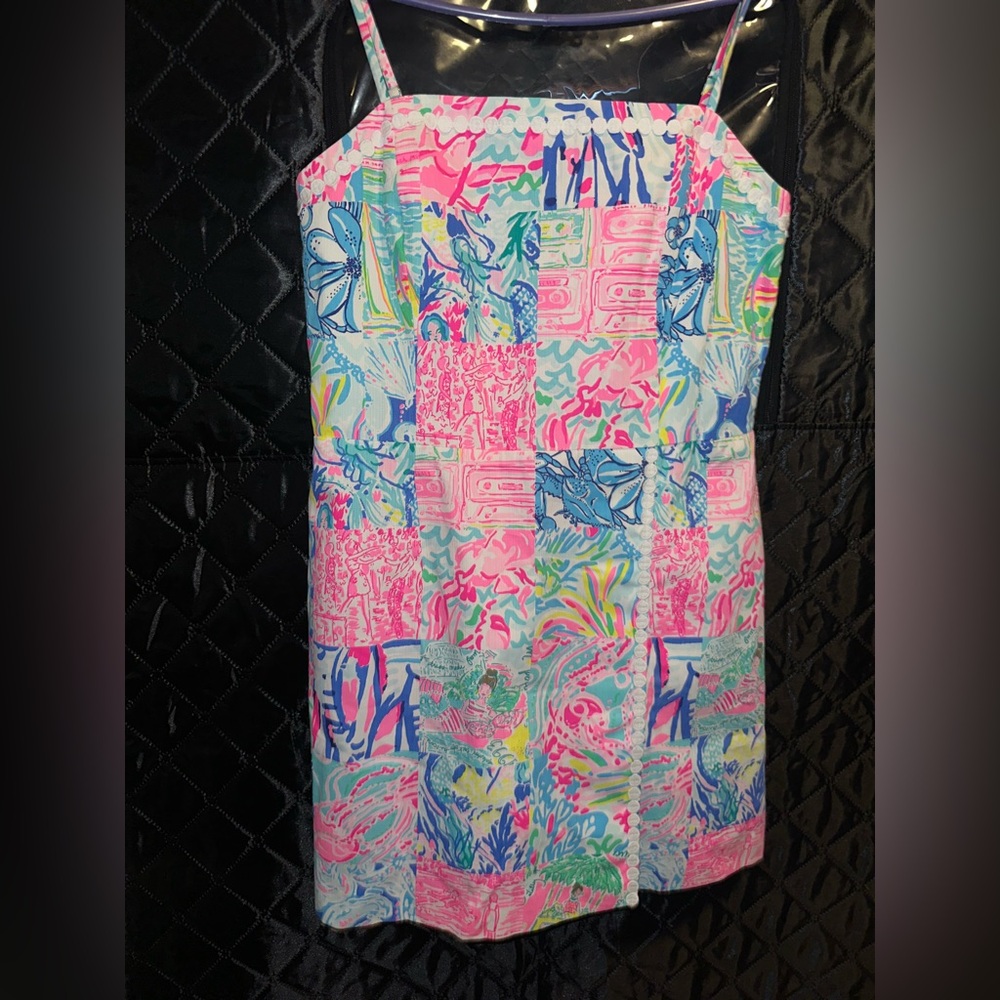 Lilly Pulitzer Pink and Blue Floral Dress